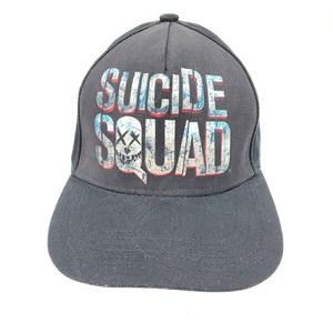 Suicide Squad Black Graphic Logo Ball Cap Hat
